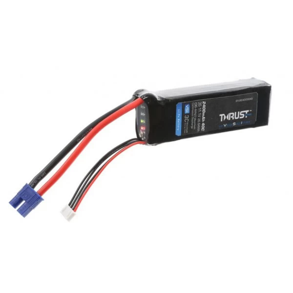 E-Flite Thrust VSI 11.1V 2400mAh 3S 40C LiPo Battery 1 E-Flite Thrust VSI 11.1V 2400mAh 3S 40C LiPo Battery